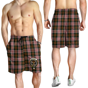 Carnegie Dress Tartan Mens Shorts with Family Crest