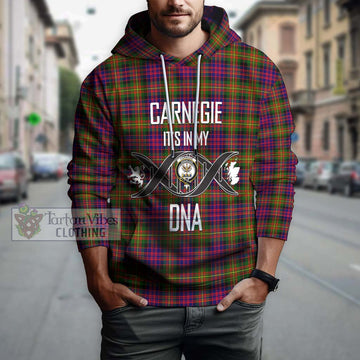 Carnegie Modern Tartan Hoodie with Family Crest DNA In Me Style