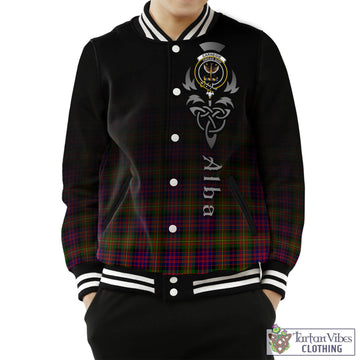 Carnegie Modern Tartan Baseball Jacket Featuring Alba Gu Brath Family Crest Celtic Inspired