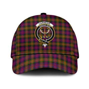 Carnegie Modern Tartan Classic Cap with Family Crest