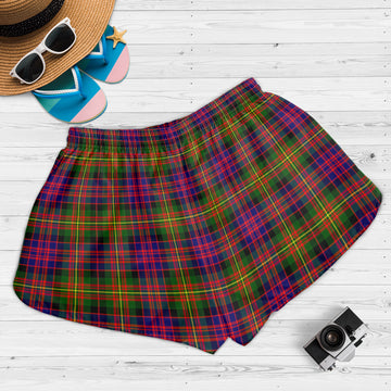 Carnegie Modern Tartan Womens Shorts with Family Crest