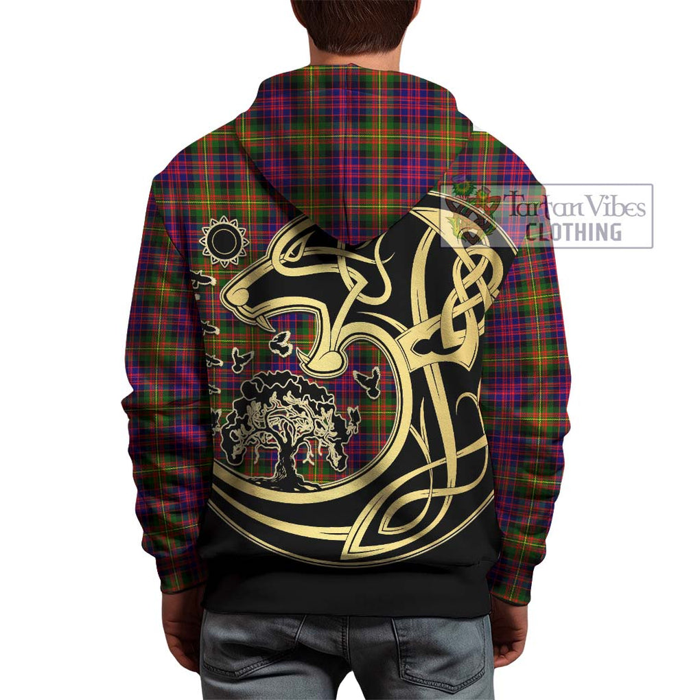 Carnegie Modern Tartan Hoodie with Family Crest Celtic Wolf Style - Tartan Vibes Clothing