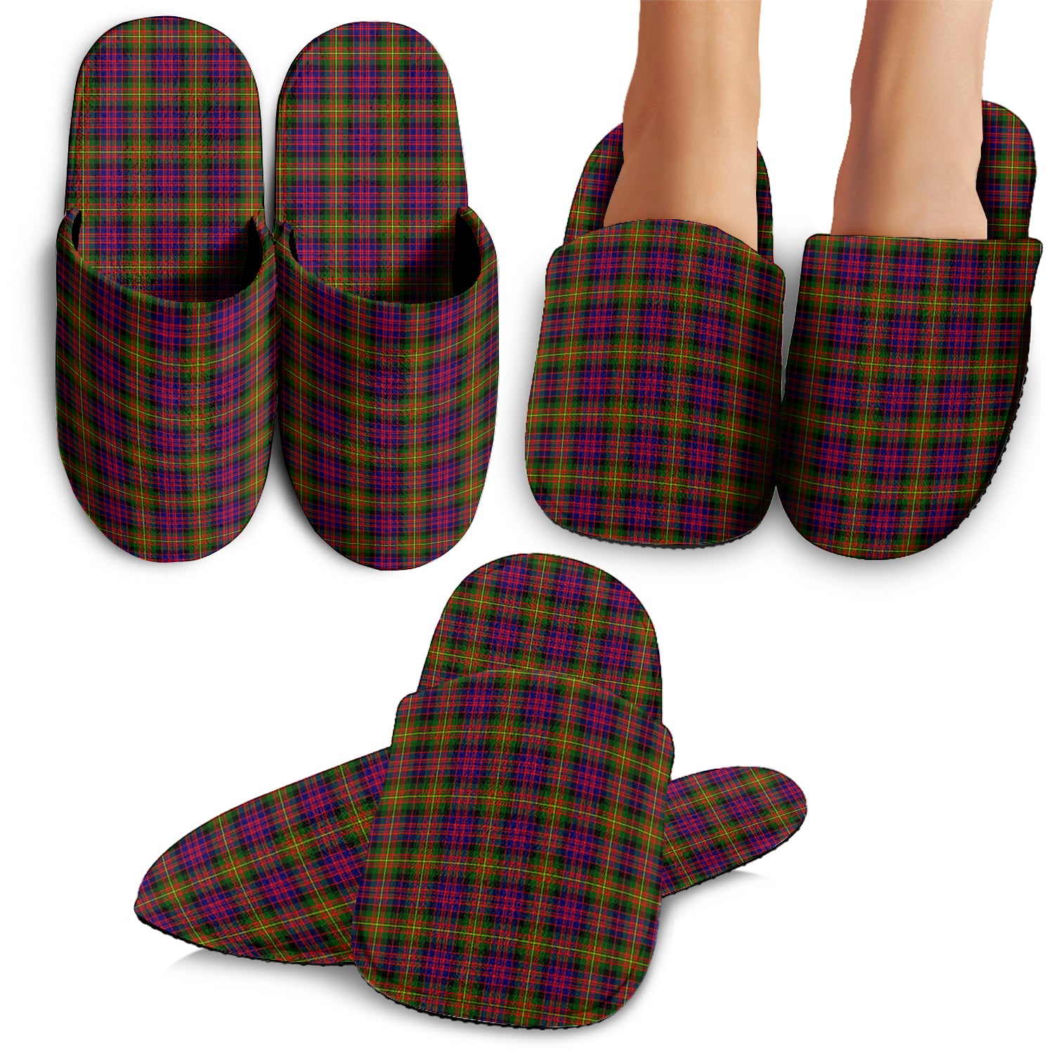 Carnegie Modern Tartan Home Slippers - Tartanvibesclothing