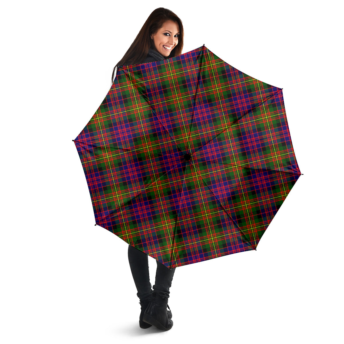 Carnegie Modern Tartan Umbrella - Tartanvibesclothing