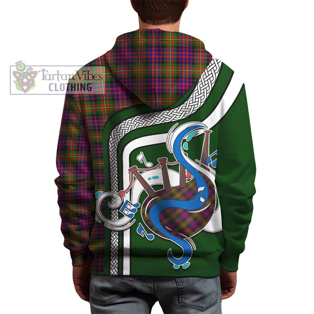 Carnegie Modern Tartan Hoodie with Epic Bagpipe Style - Tartanvibesclothing Shop