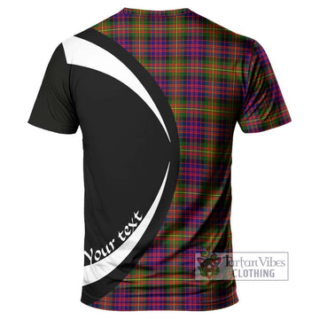 Carnegie Modern Tartan T-Shirt with Family Crest Circle Style