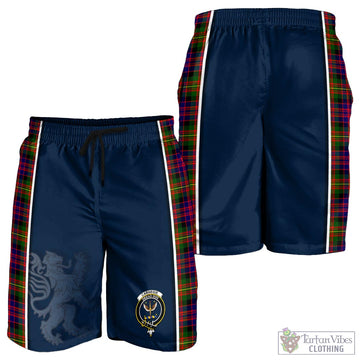 Carnegie Modern Tartan Men's Shorts with Family Crest and Lion Rampant Vibes Sport Style