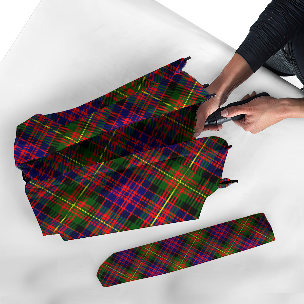 Carnegie Modern Tartan Umbrella - Tartanvibesclothing