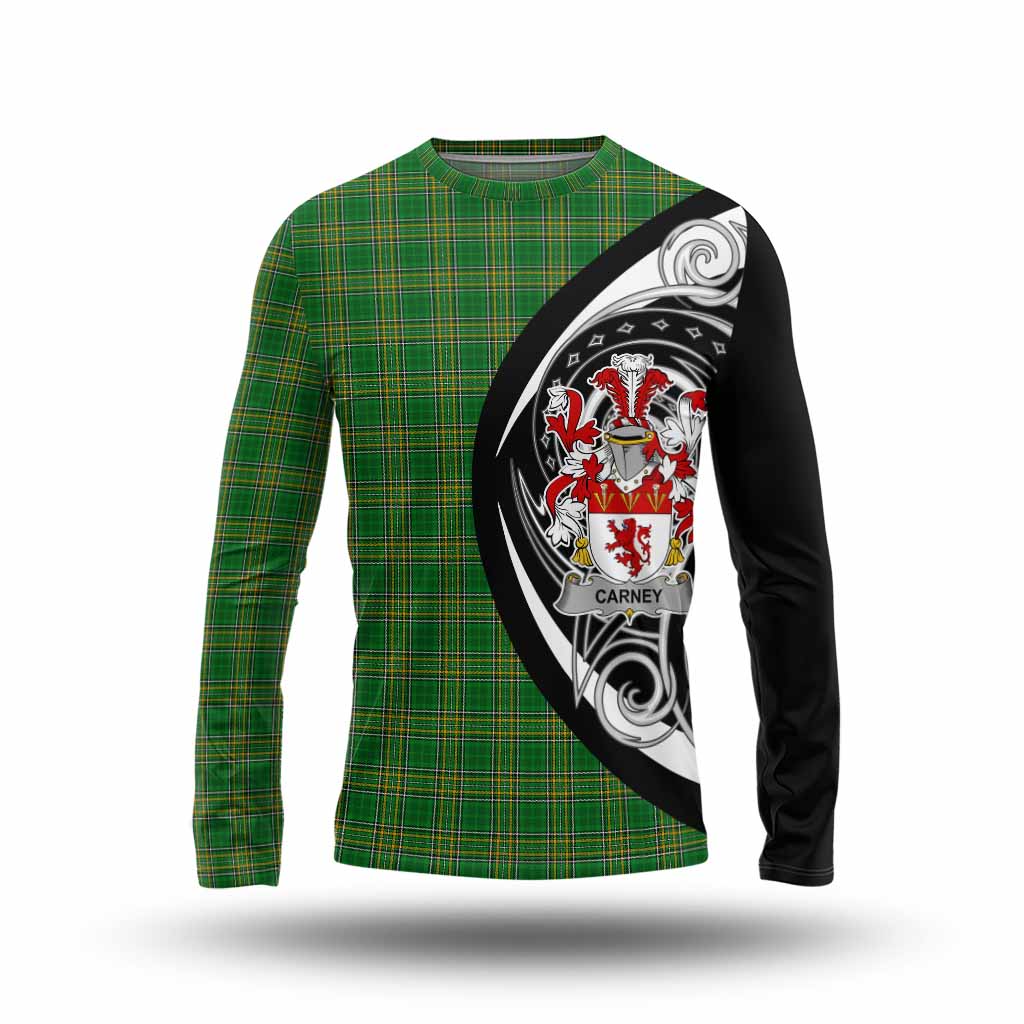 Carney Irish Clan Long Sleeve T-Shirt Celtic Circle Style Unisex - Tartan Vibes Clothing