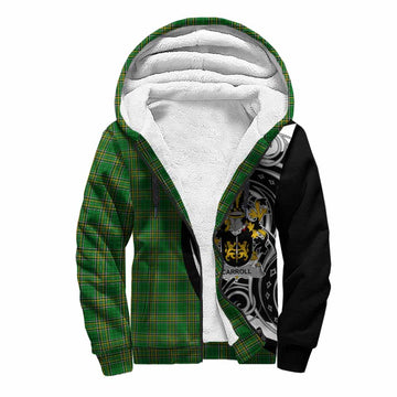 Carroll Irish Clan Sherpa Hoodie Celtic Circle Style Unisex S - Tartan Vibes Clothing