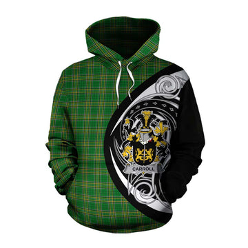 Carroll Irish Clan Cotton Hoodie Celtic Circle Style Pullover Hoodie XS - Tartan Vibes Clothing