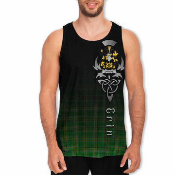 Carroll Irish Clan Men's Tank Top with Coat of Arms Erin Go Bragh Celtic Inspired Men - Tartan Vibes Clothing