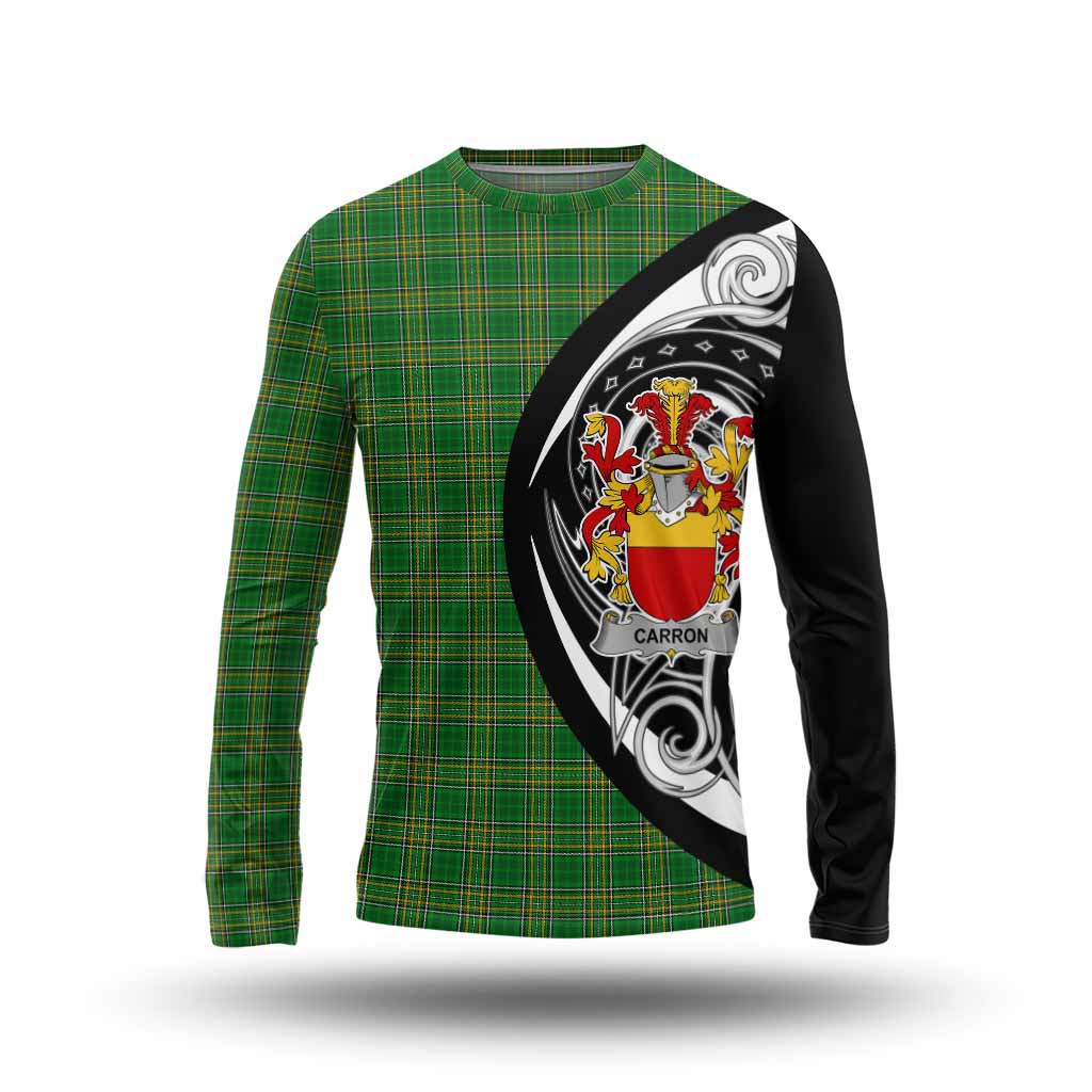 Carron Irish Clan Long Sleeve T-Shirt Celtic Circle Style Unisex - Tartan Vibes Clothing