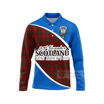 Carruthers Family Crest Tartan Long Sleeve Polo Shirt Celebrate Saint Andrew's Day in Style