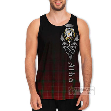 Carruthers Tartan Men's Tank Top Featuring Alba Gu Brath Family Crest Celtic Inspired