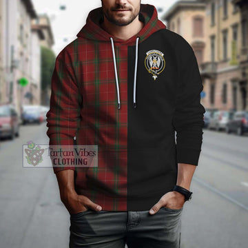 Carruthers Tartan Hoodie with Family Crest and Half Of Me Style