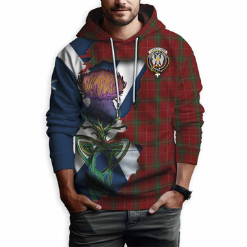 Carruthers Tartan Family Crest Hoodie Scottish Thistle Celtic Inspired Pullover Hoodie - Tartan Vibes Clothing