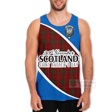 Carruthers Family Crest Tartan Men's Tank Top Celebrate Saint Andrew's Day in Style