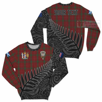 Carruthers Crest Tartan Sweatshirt with New Zealand Silver Fern Half Style