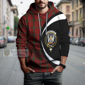 Carruthers Tartan Hoodie with Family Crest Circle Style