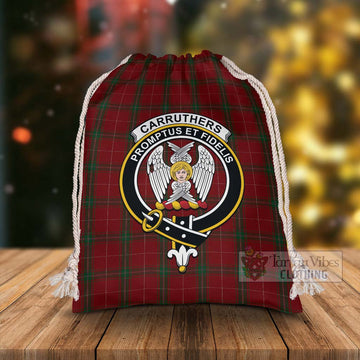 Carruthers Tartan Christmas Santa's Bag with Family Crest