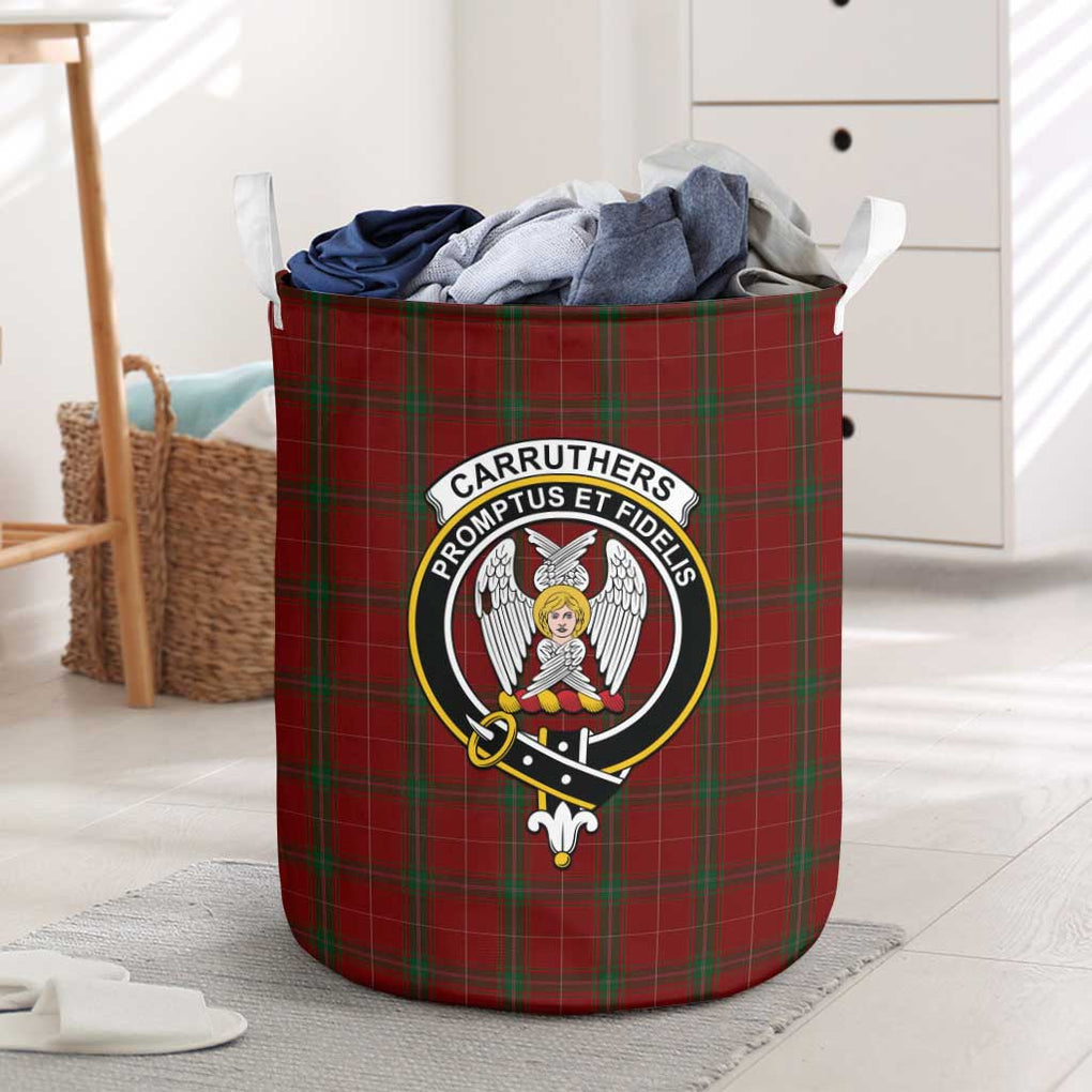 Carruthers Tartan Laundry Basket with Family Crest One Size - Tartanvibesclothing Shop