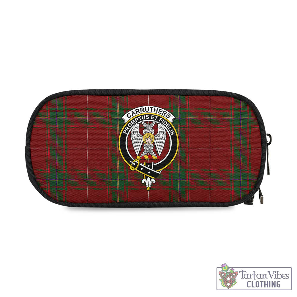 Tartan Vibes Clothing Carruthers Tartan Pen and Pencil Case with Family Crest