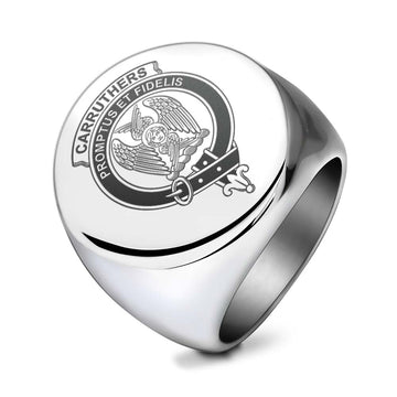 Carruthers Clan Crest Engraved Ring