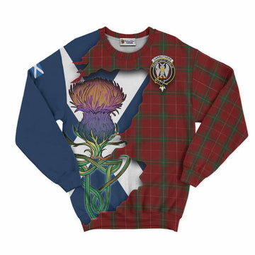 Carruthers Tartan Family Crest Sweatshirt Scottish Thistle Celtic Inspired Unisex - Tartan Vibes Clothing