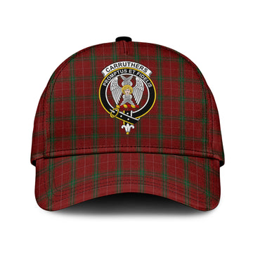 Carruthers Tartan Classic Cap with Family Crest