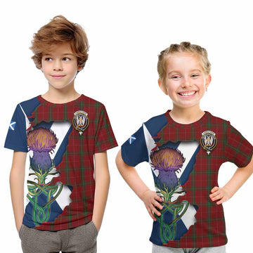 Carruthers Tartan Family Crest Kid T-Shirt Scottish Thistle Celtic Inspired Youth XL Size14 - Tartan Vibes Clothing