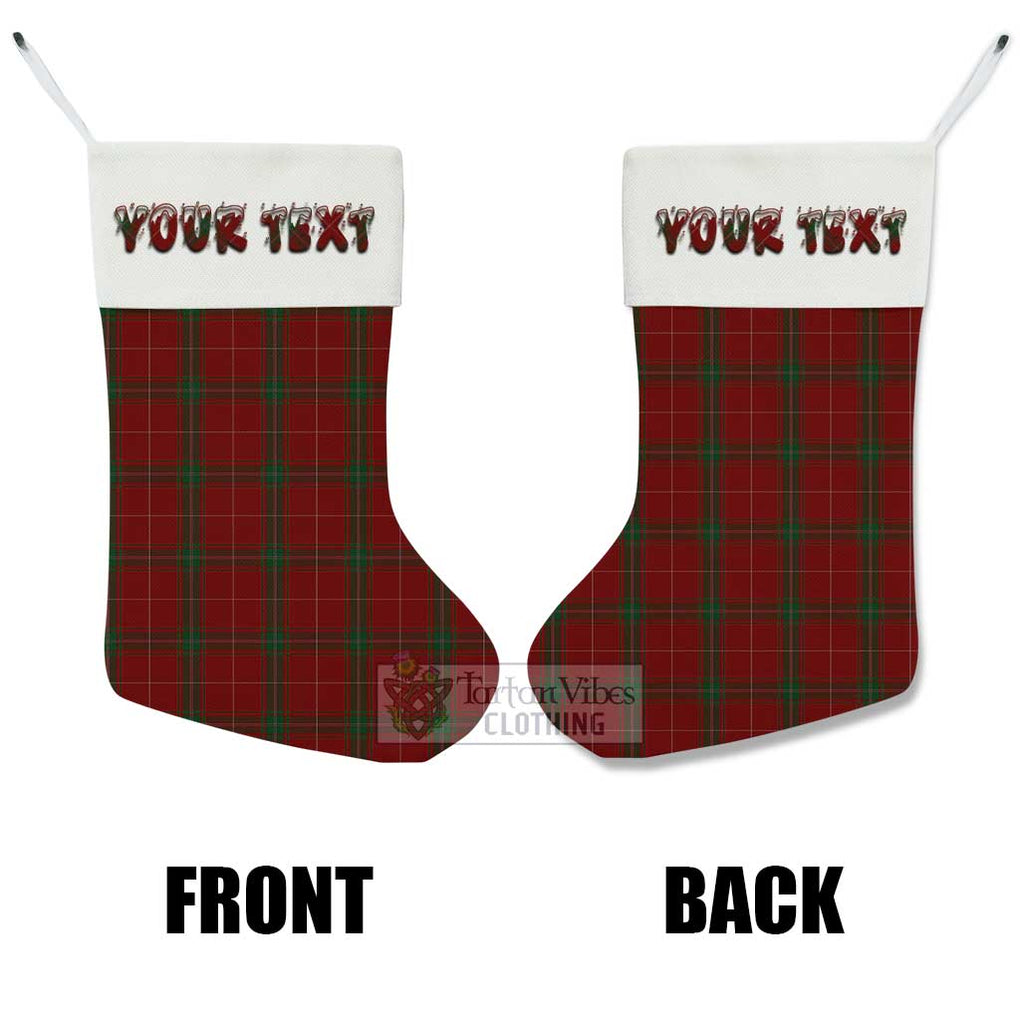 Tartan Vibes Clothing Carruthers Tartan Christmas Stocking with Personalized Text