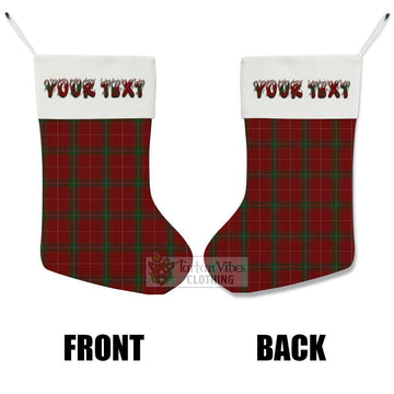 Carruthers Tartan Christmas Stocking with Personalized Text