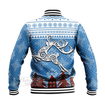 Carruthers Clan Christmas Baseball Jacket Celtic Reindeer Style