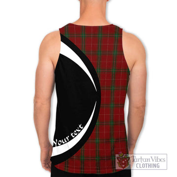 Carruthers Tartan Men's Tank Top with Family Crest Circle Style