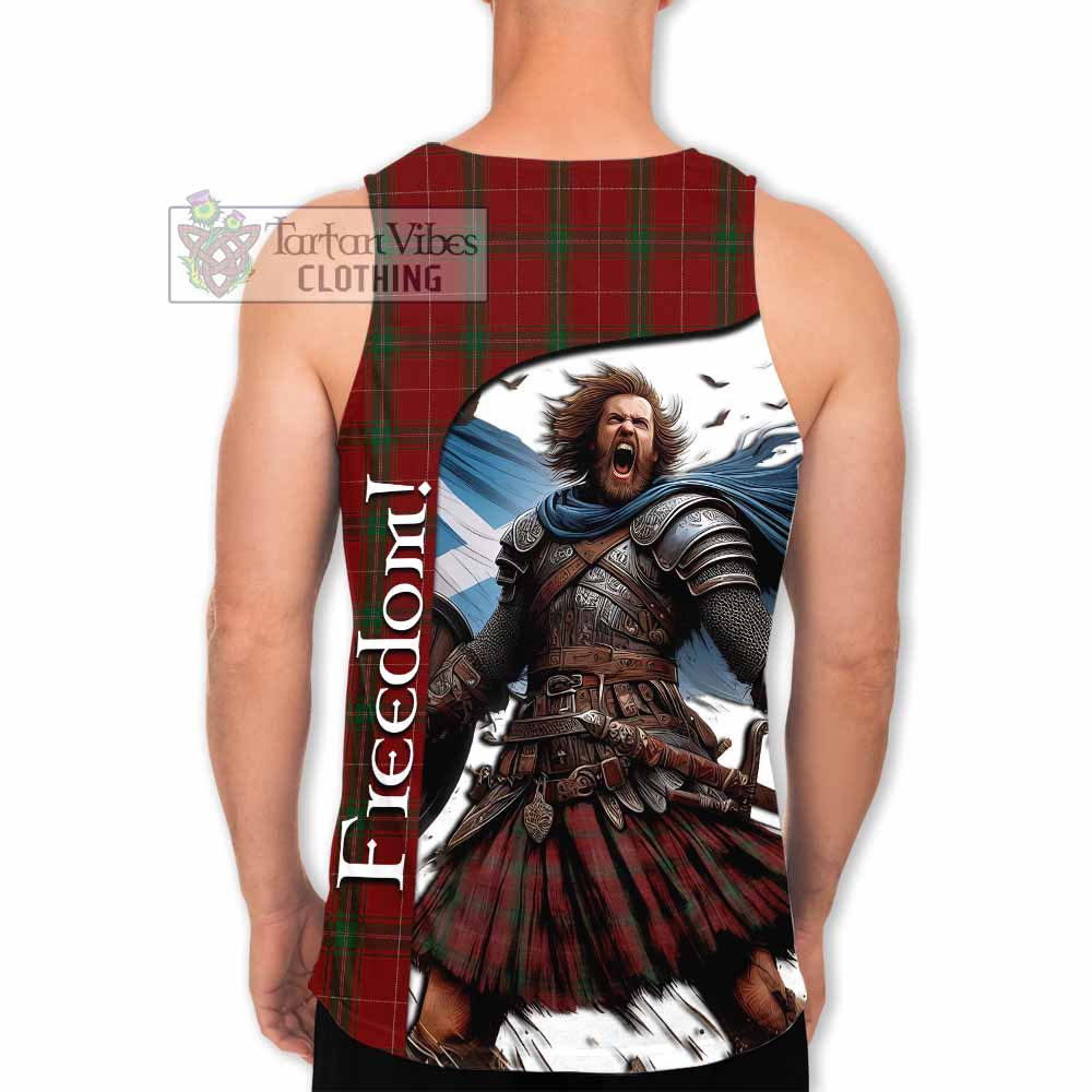 Tartan Vibes Clothing Carruthers Crest Tartan Men's Tank Top Inspired by the Freedom of Scottish Warrior