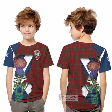 Carruthers Tartan Family Crest Kid T-Shirt Scottish Thistle Celtic Inspired - Tartan Vibes Clothing