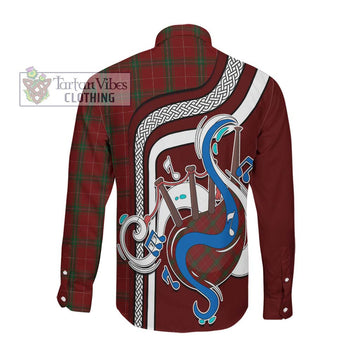 Carruthers Tartan Long Sleeve Button Shirt with Epic Bagpipe Style