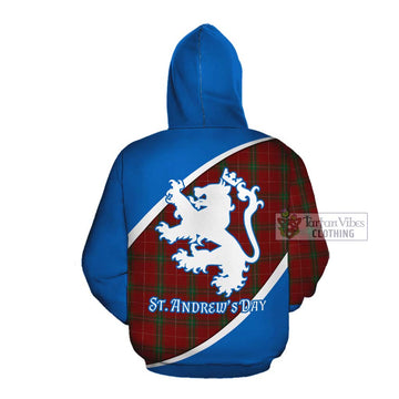 Carruthers Family Crest Tartan Cotton Hoodie Celebrate Saint Andrew's Day in Style