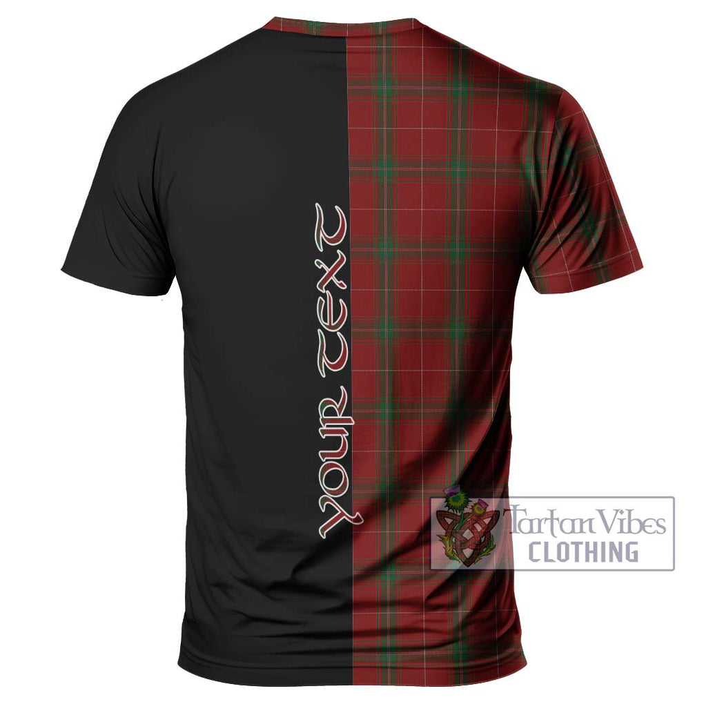 Carruthers Tartan T-Shirt with Family Crest and Half Of Me Style - Tartanvibesclothing Shop