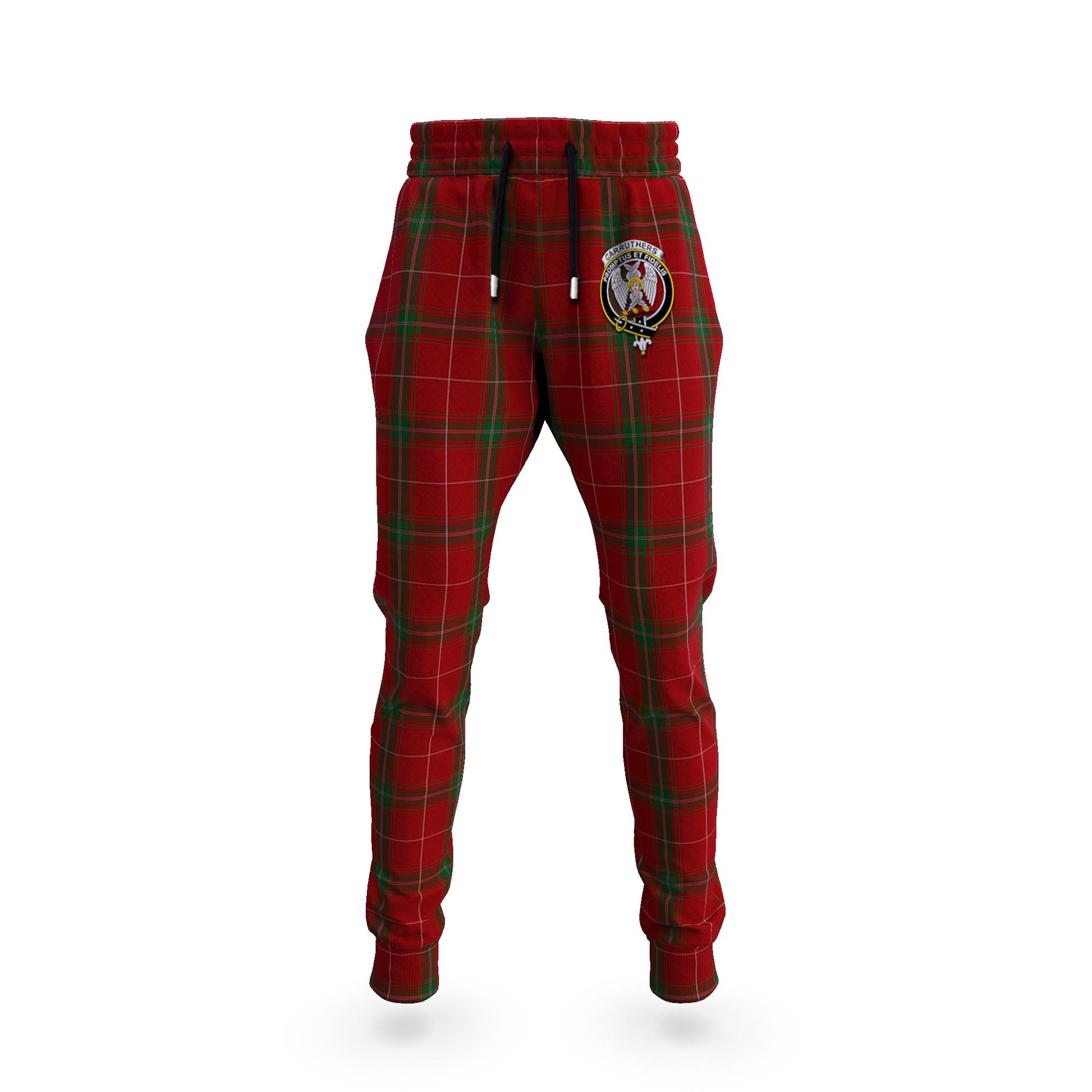 Carruthers Tartan Joggers Pants with Family Crest 5XL - Tartan Vibes Clothing