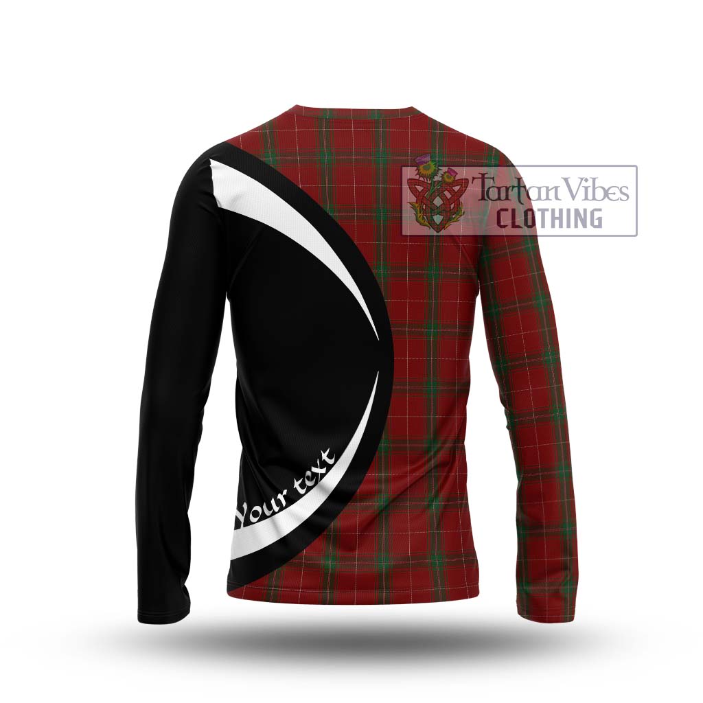 Carruthers Tartan Long Sleeve T-Shirt with Family Crest Circle Style - Tartan Vibes Clothing