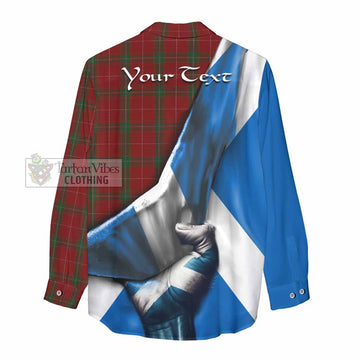 Carruthers Tartan Women's Casual Shirt with Family Crest Scotland Patriotic Style