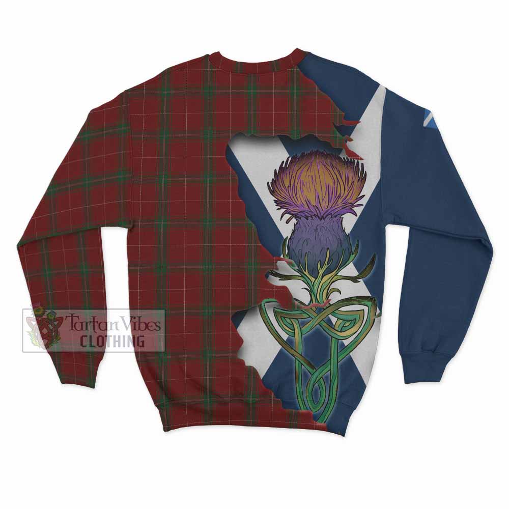 Carruthers Tartan Family Crest Sweatshirt Scottish Thistle Celtic Inspired - Tartan Vibes Clothing