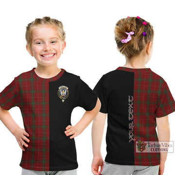 Carruthers Tartan Kid T-Shirt with Family Crest and Half Of Me Style