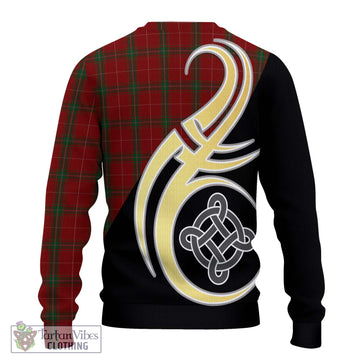 Carruthers Tartan Ugly Sweater with Family Crest and Celtic Symbol Style