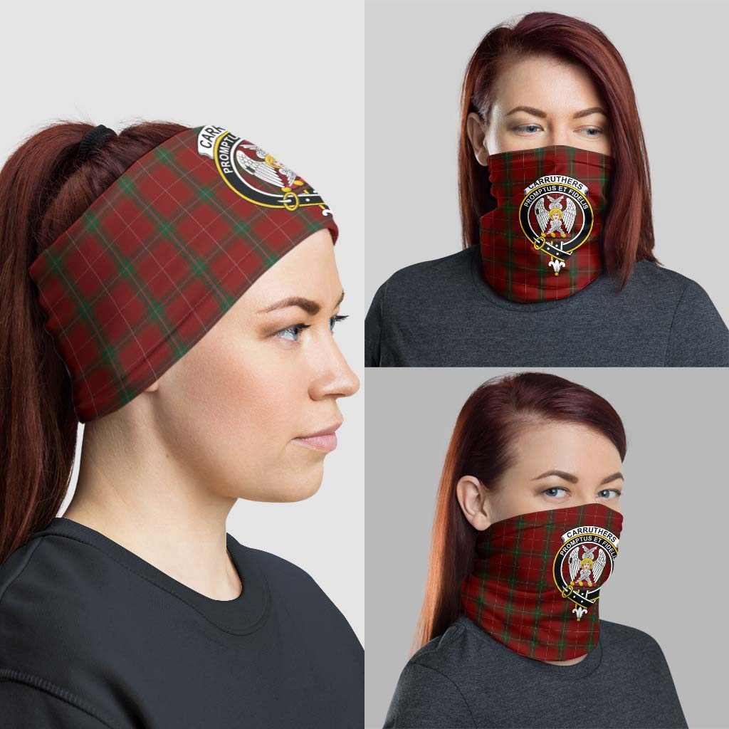 Carruthers Tartan Neck Gaiters, Tartan Bandanas, Tartan Head Band with Family Crest