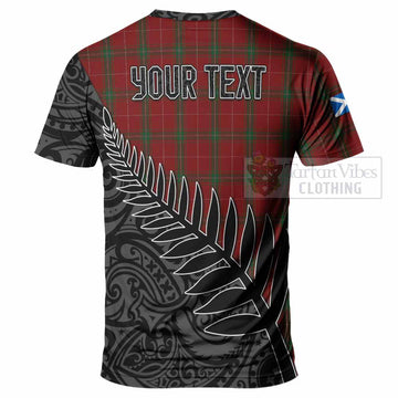 Carruthers Crest Tartan T-Shirt with New Zealand Silver Fern Half Style