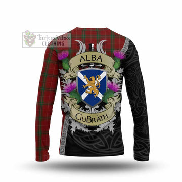 Carruthers Tartan Family Crest Long Sleeve T-Shirt Lion Rampant Royal Thistle Shield Celtic Inspired - Tartan Vibes Clothing