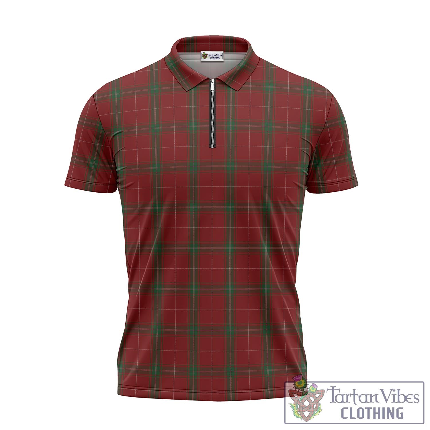 Tartan Vibes Clothing Carruthers Tartan Zipper Polo Shirt